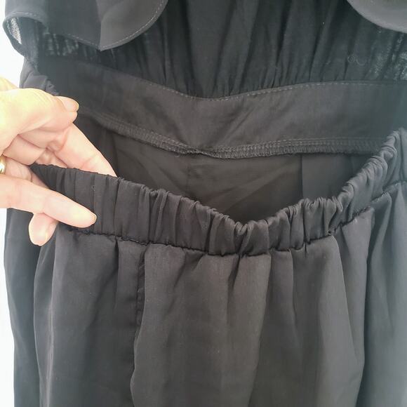 Signature 8 Black Jumpsuit‎ Sleeveless Sheer Back Small - Picture 9 of 12